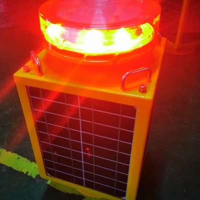 FAA L810 ICAO Infra-Red solar power LED aircraft warning lights for telecom towers