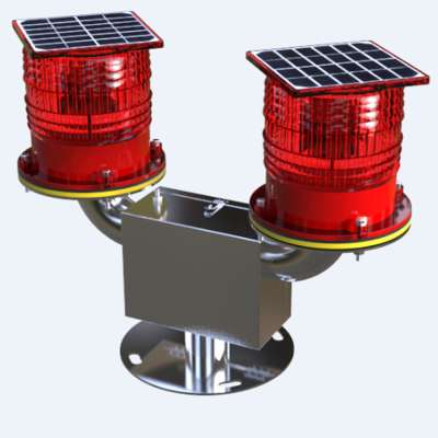 one is duty  another one is steady burning Dual solar power  aircraft warning lights