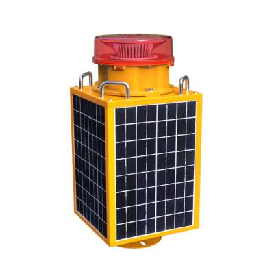 L864 solar powered supplier of aviation obstruction light for telecom communication tower and electrical transmission tower