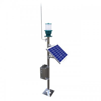 Low Visibility Operations/Surface Movement Guidance and Control System Heliport/Aiport Solar Warning Light