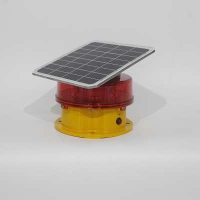 Aircraft Warning Lights and Obstruction Lighting Solar Powered LED Night Marking Airplane Warning Lights on Buildings